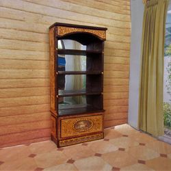 Bookcase for dollhouse handmade.1:12 scale.