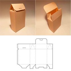 Coffee box template, tea box template, coffee gift box, tea gift box, coffee bag, tea bag box, 8.5x11, A4, A3, SVG, PDF