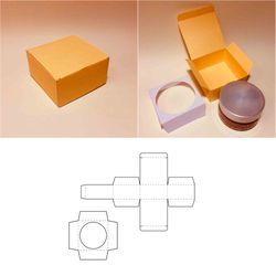Cream box template, cream gift box, scrub box, scrub gift box, face mask box, SVG, PDF, Cricut, Silhouette, 8.5x11, A4