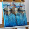sailboats on pier oil impasto seascape painting.jpg