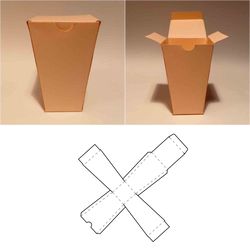 Cup box template, coffee cup box, paper cup box, coffee box, plastic cup box, SVG, PDF, Cricut, Silhouette, 8.5x11, A4