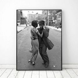 Dancing couple Vintage photo printable, America Vintage printable love photo, Black and White Photo