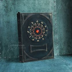Personalized journal Astrology Sign Zodiac journal Astronomy gifts Occult book Alchemy journal Witchcraft book Old paper
