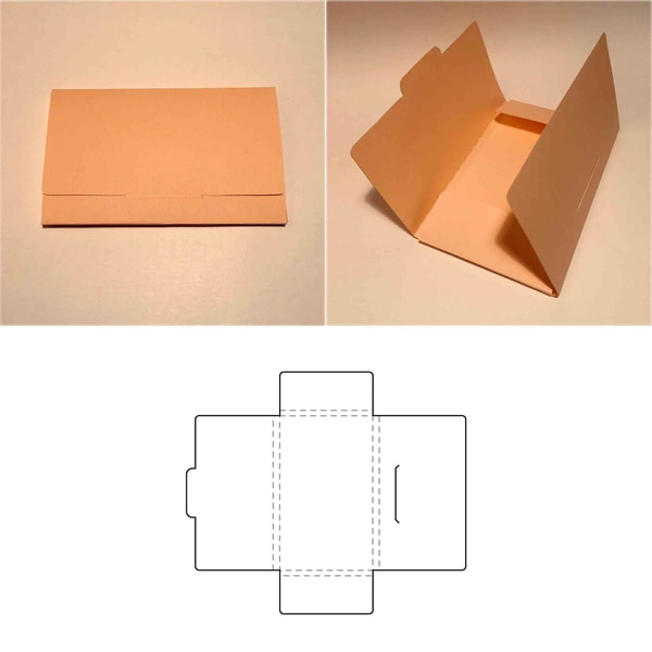 Box Format Documents Box with handle template, square box, cube box, favor box, g - Inspire ...
