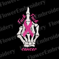 fuck cancer embroidery pink and purple rainbow embroidery awareness ribbon embroidery cancer ribbon pes breast cancer aw