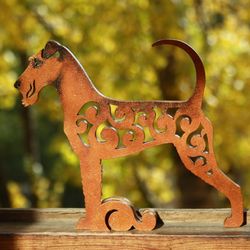 Figurine Irish Terrier statuette made of wood (MDF)
