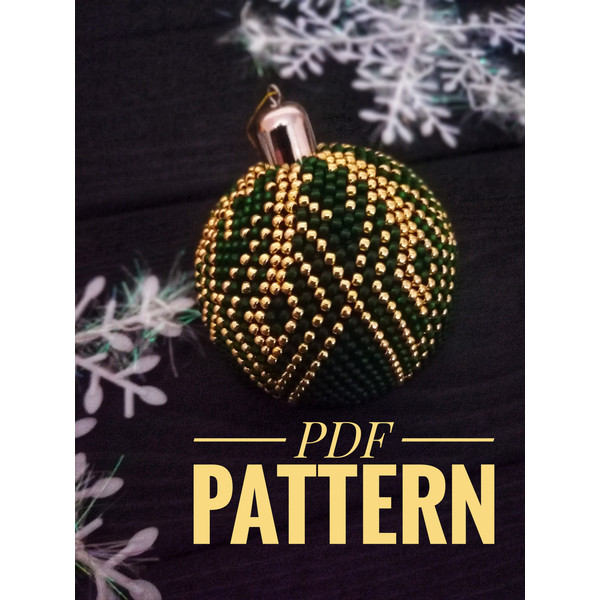 PATTERN Bead ball toy for Christmas tree