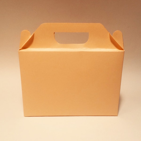 Box with handle template, square box, cube box, favor box, g | Inspire ...