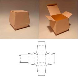 food packaging box template, food delivery box, paper food box, kraft food box, svg, pdf, cricut, silhouette, 8.5x11, a4