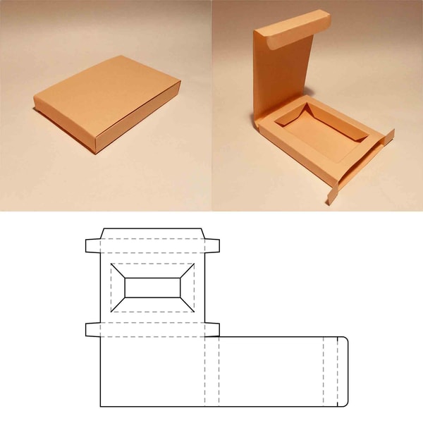 Box with handle template, square box, cube box, favor box, g - Inspire ...