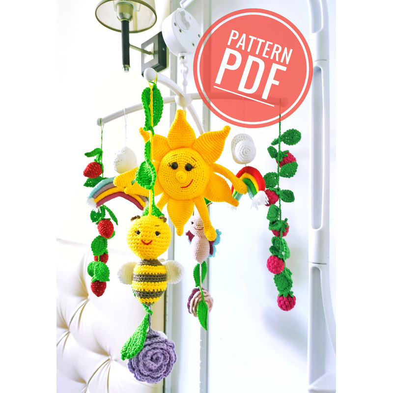 baby Mobile crochet PATTERN