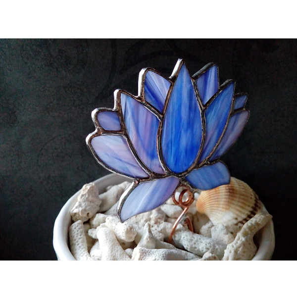 Plant-pot-glass-flower-suncatcher-Glass-lotos-lilie-plant-Stained-glass-flower-Garden-art-5