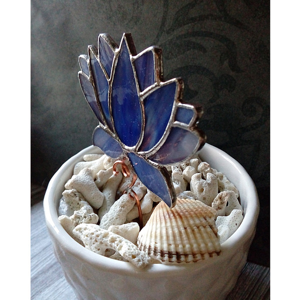 Plant-pot-glass-flower-suncatcher-Glass-lotos-lilie-plant-Stained-glass-flower-Garden-art-6