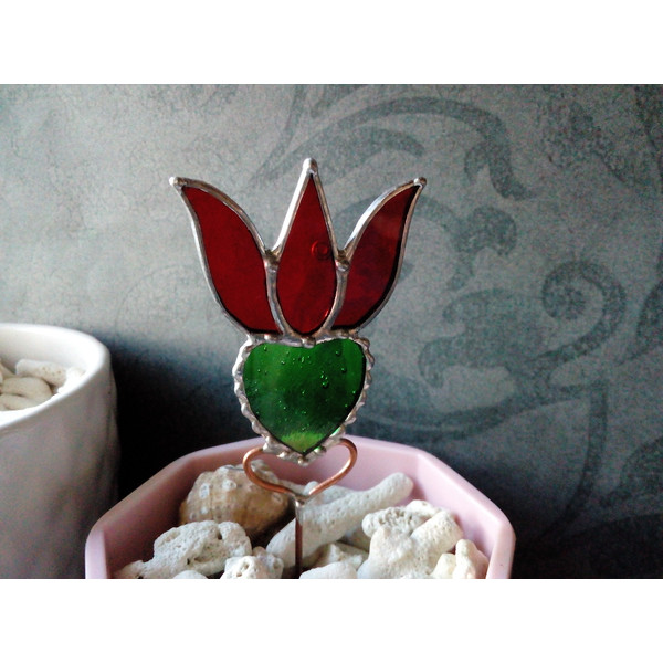 Plant-pot-glass-flower-suncatcher-Glass-lotos-lilie-plant-Stained-glass-flower-Garden-art-4