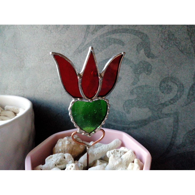 Plant-pot-glass-flower-suncatcher-Glass-lotos-lilie-plant-Stained-glass-flower-Garden-art-4