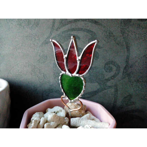 Plant-pot-glass-flower-suncatcher-Glass-lotos-lilie-plant-Stained-glass-flower-Garden-art-5