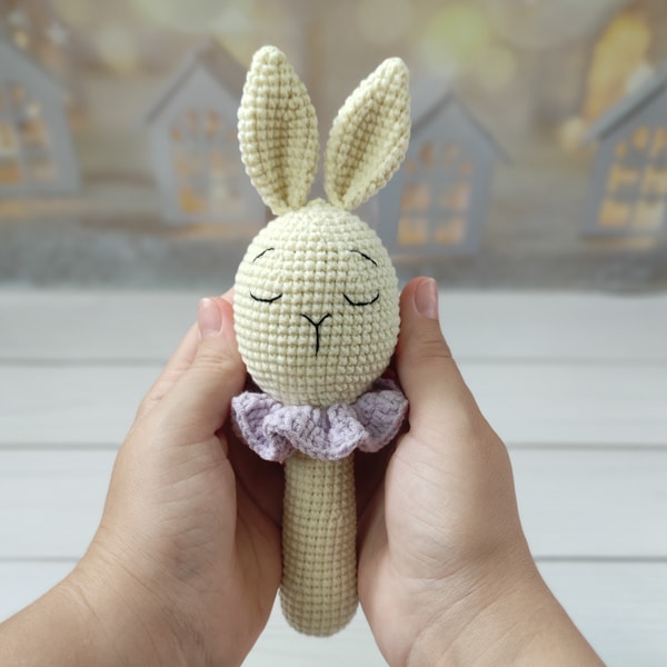 Bunny rattle,bunny toy,fist toy,baby rattle | Inspire Uplift