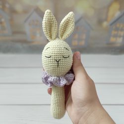 Bunny rattle,bunny toy,fist toy,baby rattle