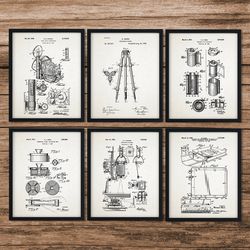 Set of 6 Camera Patent, Camera Poster, Camera Print, Photography Poster, Photographer Art, Vintage Camera,Antique Camera