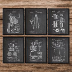 Set of 6 Camera Patent, Camera Poster, Camera Print, Photography Poster, Photographer Art, Vintage Camera,Antique Camera