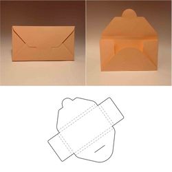 letter box template, cardboard letter box, envelope box, letter container, svg, pdf, cricut, silhouette, 8.5x11, a4, a3