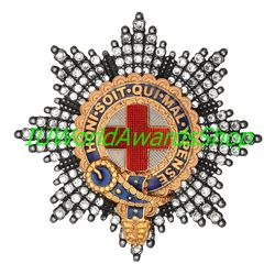 Star of the Order of the Garter with Rhinestones, UK. Copy LUX
