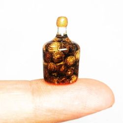 Dollhouse miniature 1:12 Bottle of canned nuts!