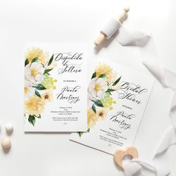 despedida de soltera invitacion, spanish bridal shower invitation, despedida invitacion en espanol, bridal shower corjl