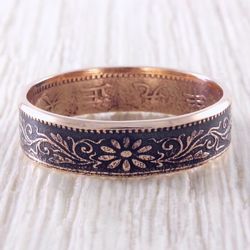 Coin Ring (Japan) Copper Flower