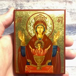 Theotokos Inexhaustible Cup | Mother of God | Virgin Mary | Christian saints | religious gift | Hand painted icon