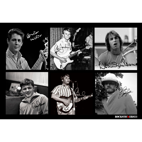 The Beach Boys autographs stickers decal.png