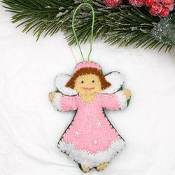 Christmas Fairy, hanging ornament for kids advent calendar or Christmas tree decor