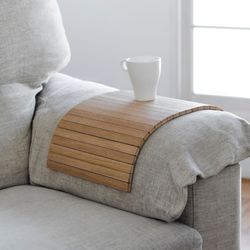 Oak sofa arm tray - DETRAY OAK