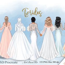 bride clipart, bride creator, bride portrait,