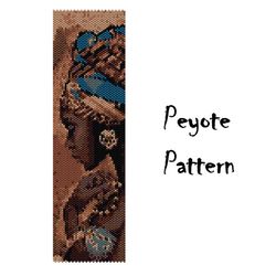 African Peyote Beading Pattern Bracelet, Ethnic Seed Bead Bracelet Pattern, Beaded Pattern Graph Digital PDF