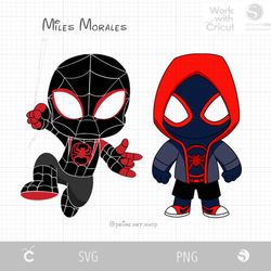 2 Baby Black Spiderman Miles Morales Svg, Baby Spider man spiderverse, Cartoon Spider Boy, Black spiderman vector