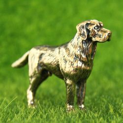 Figurine Labrador - miniature statuette of bronze, metal figurine