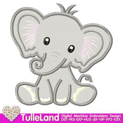 Baby Elephant for Boy Nursery Elephant Elephant Party Design Applique for Machine Embroidery
