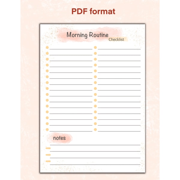 Morning Routine Printable, Printable Checklist, Daily Checkl | Inspire ...
