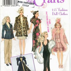 PDF Copy Sewing Pattern Simplicity 9049 15 1\2 Fashion Doll Clothes