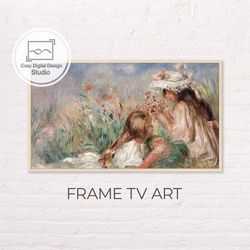 samsung frame tv art | 4k pierre-auguste renoir vintage portrait art for the frame tv   | oil paintings