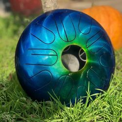 steel tongue drum 12"/30cm double tongue tank drum . handpan .