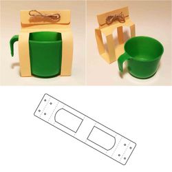 Mug box template, cup box, mug gift box, cup gift box, coffee mug box, tea cup box, SVG, PDF, Cricut, Silhouette, 8.5x11