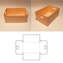 office box template, desk box, office storage box, desk storage box, 8.5x11, a4, a3, svg, pdf, cricut, silhouette, dxf