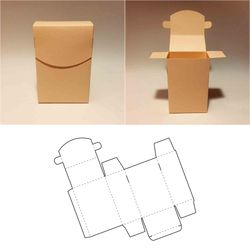 overlap box template, cover box, box with cover, box with overlap, 8.5x11, a4, a3, svg, pdf, cricut, silhouette, dxf