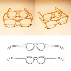 Paper glasses template, party glasses, paper sunglasses, birthday glasses, printable glasses, SVG DXF PDF, Cricut