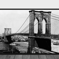 Brooklyn Bridge Vintage photo printable, New York City Vintage photography prints