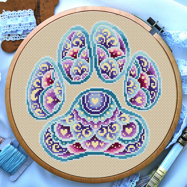 Mandala cross stitch, Paw animals cross stitch | Inspire Uplift mandala-cross-stitch-paw-animals-cross-stitch-inspire-uplift
