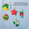 Felt yellow bells, red star, blue ball, Christmas wreath and white candles.jpg