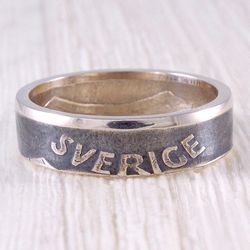 Silver Coin Ring (Sweden) 50 Ore